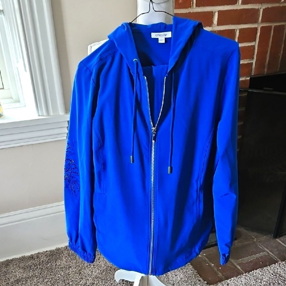 Chico's 2 Piece Blue Jogging Outfit
